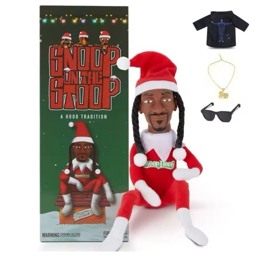 New Snoop Dogg Snoop on a Stoop Christmas Elf Doll 12” Plush Toys Shelf